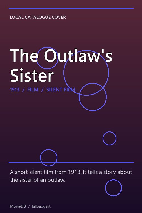 The Outlaw's Sister poster