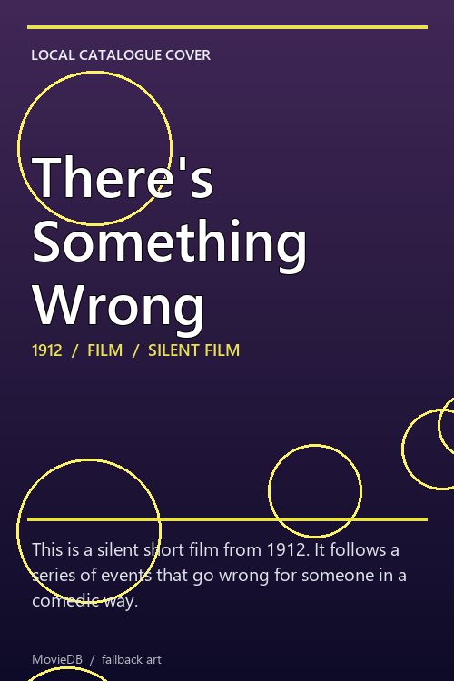 There's Something Wrong poster