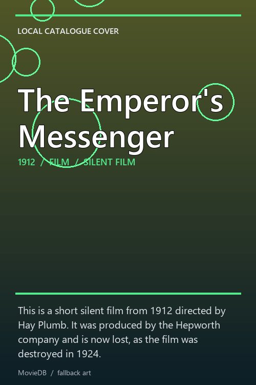 The Emperor's Messenger poster