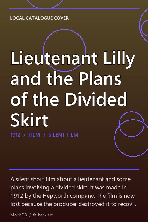 Lieutenant Lilly and the Plans of the Divided Skirt poster