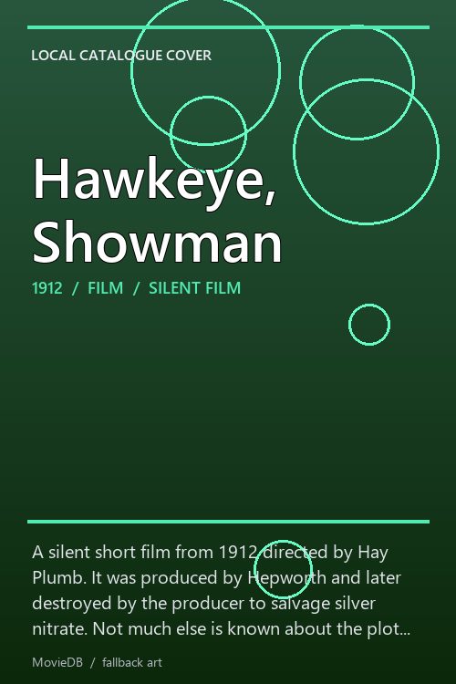 Hawkeye, Showman poster