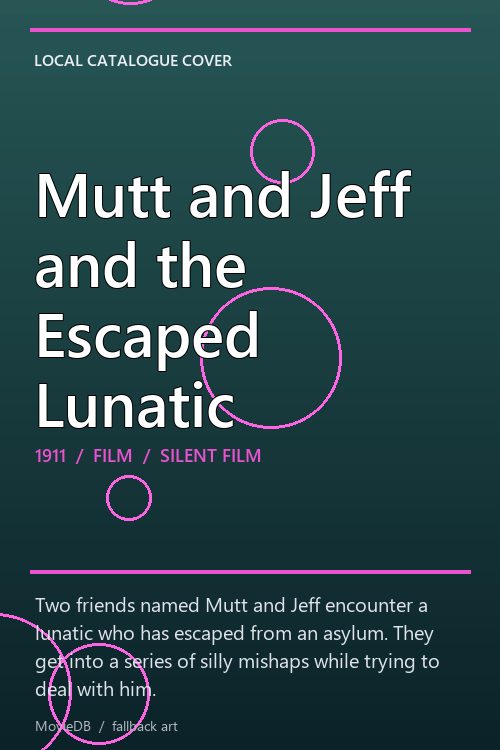 Mutt and Jeff and the Escaped Lunatic poster
