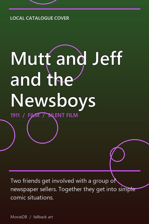 Mutt and Jeff and the Newsboys poster