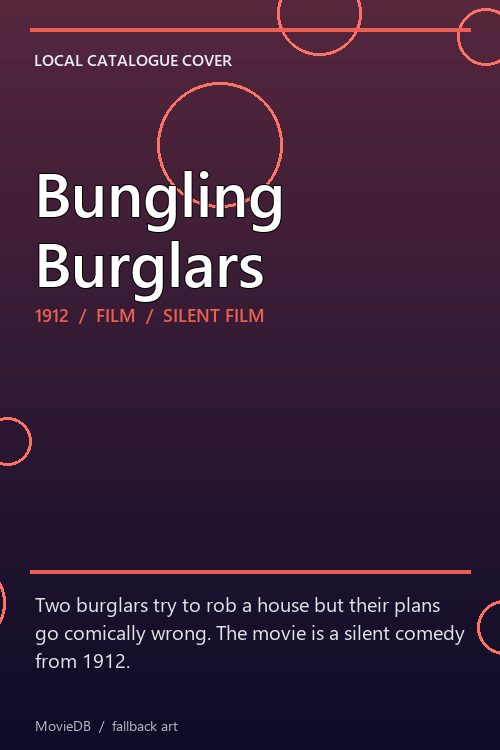Bungling Burglars poster