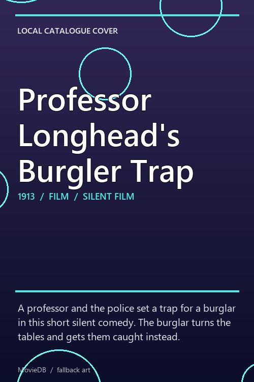 Professor Longhead's Burgler Trap poster