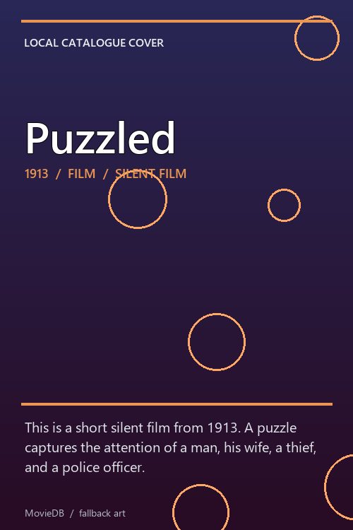 Puzzled poster
