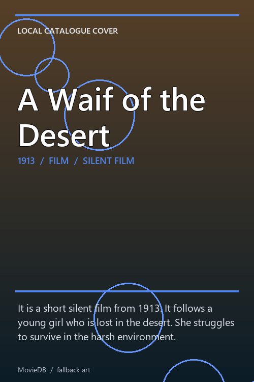 A Waif of the Desert poster