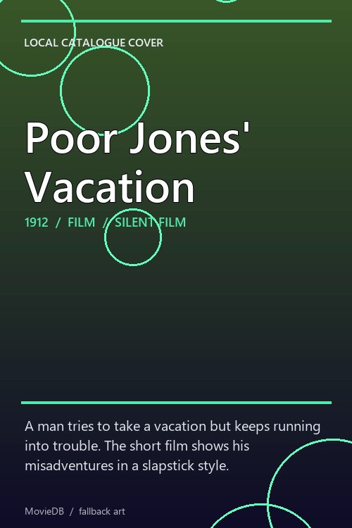 Poor Jones' Vacation poster