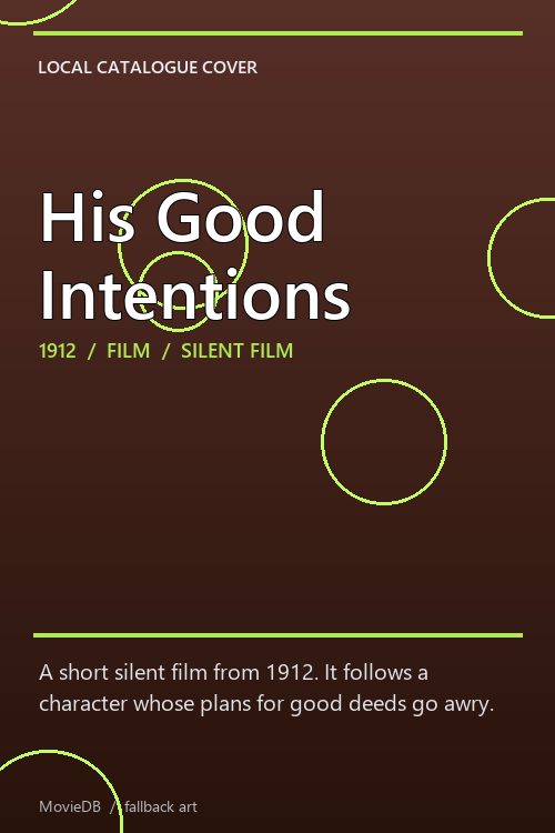 His Good Intentions poster