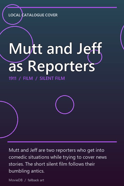 Mutt and Jeff as Reporters poster
