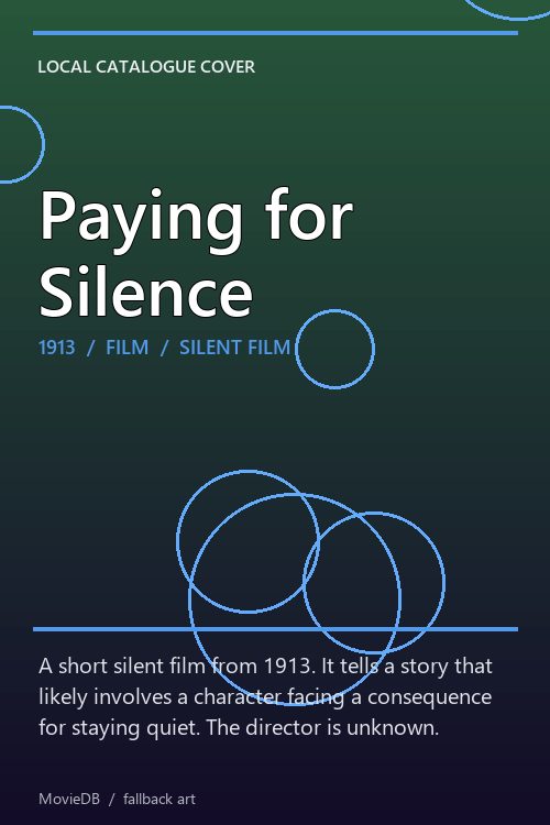Paying for Silence poster
