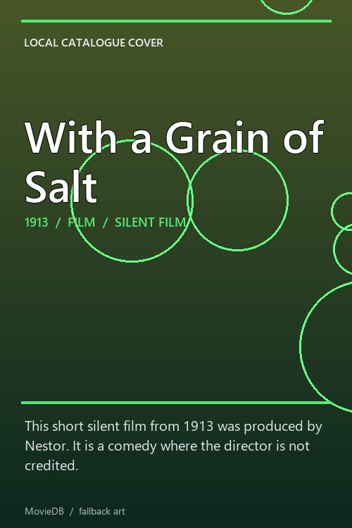 With a Grain of Salt poster
