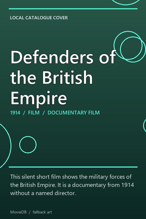 Defenders of the British Empire poster