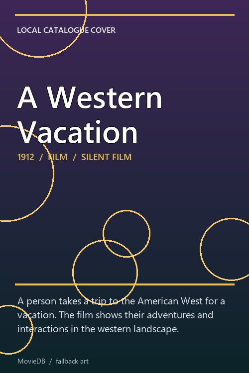 A Western Vacation poster