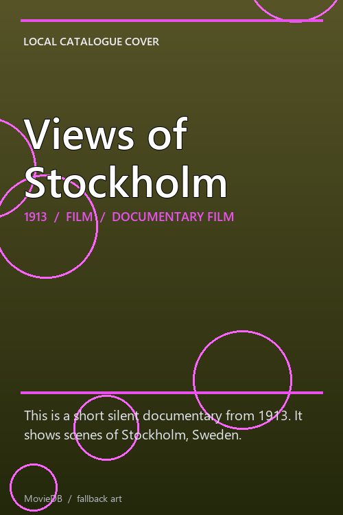 Views of Stockholm poster