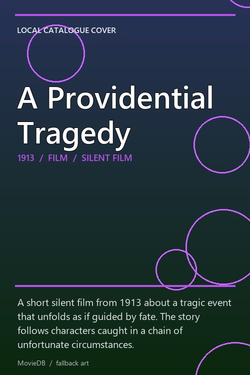 A Providential Tragedy poster