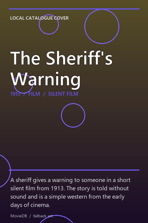 The Sheriff's Warning poster