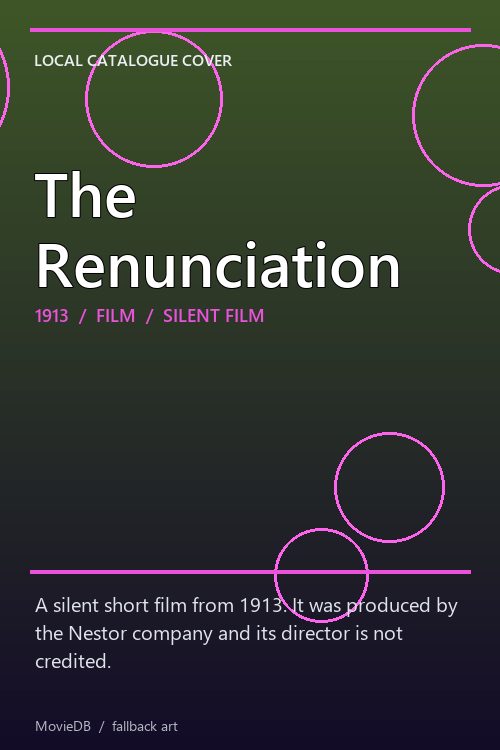 The Renunciation poster