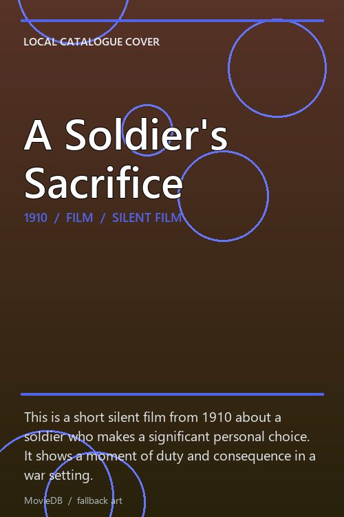 A Soldier's Sacrifice poster