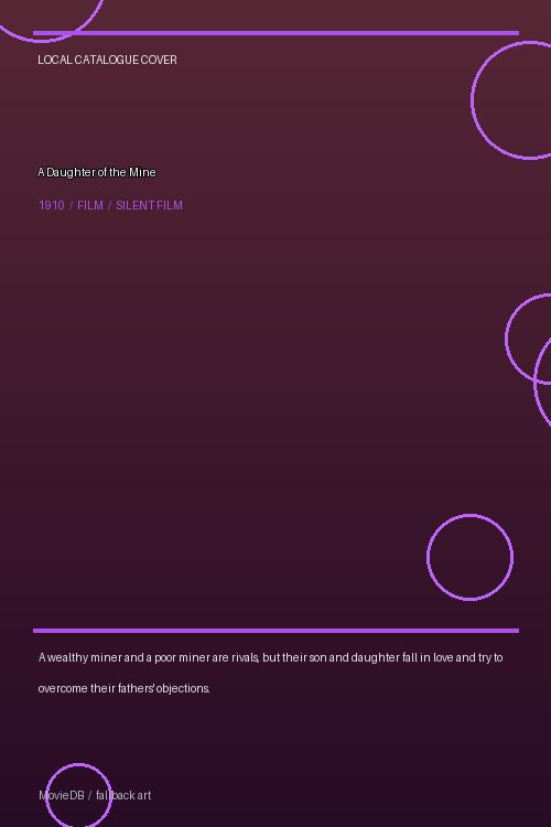 A Daughter of the Mine poster