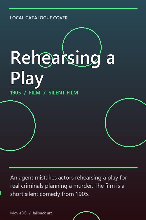 Rehearsing a Play poster