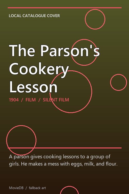 The Parson's Cookery Lesson poster