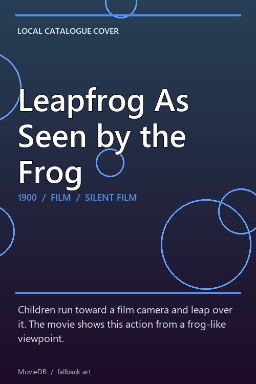 Leapfrog As Seen by the Frog poster