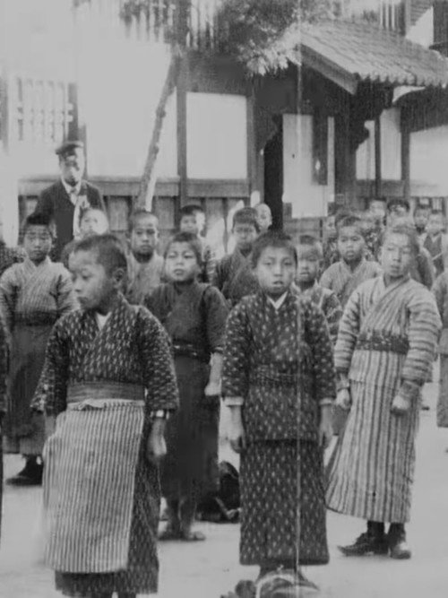 Japanese School Children poster