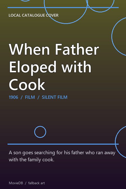 When Father Eloped with Cook poster