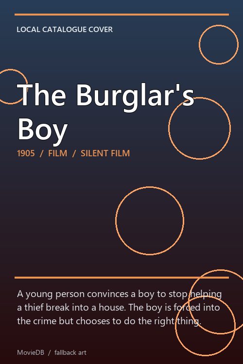 The Burglar's Boy poster