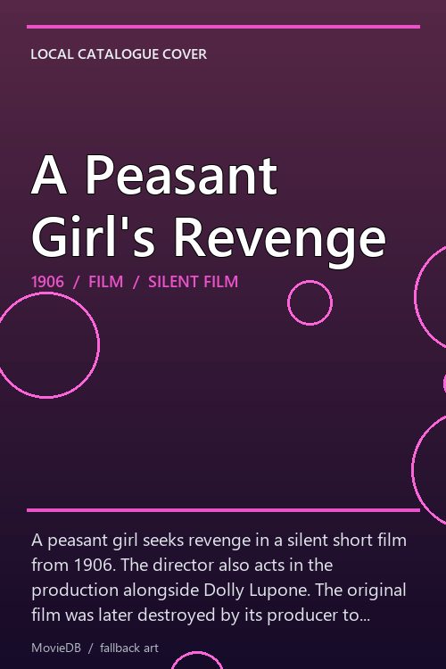 A Peasant Girl's Revenge poster