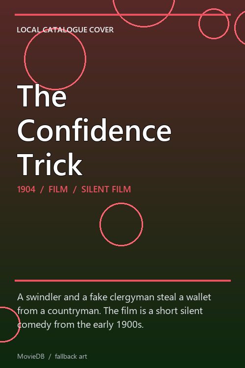 The Confidence Trick poster