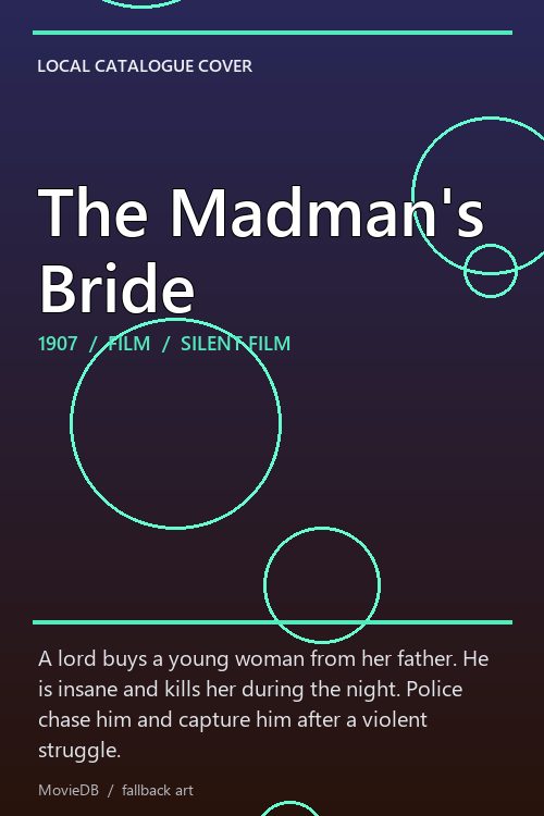 The Madman's Bride poster