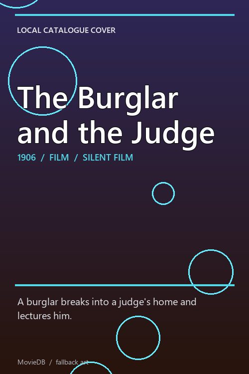The Burglar and the Judge poster