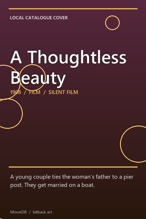 A Thoughtless Beauty poster