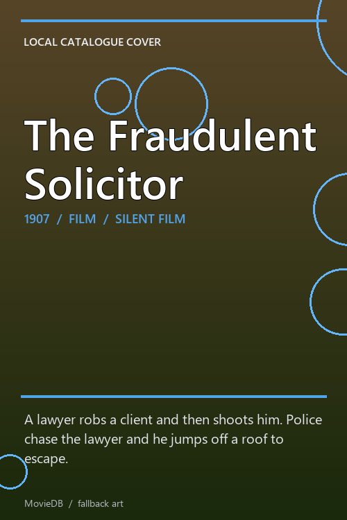 The Fraudulent Solicitor poster