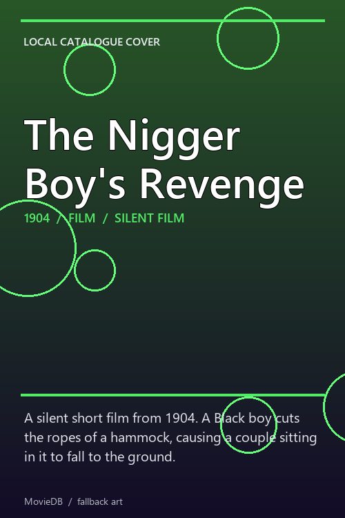 The Nigger Boy's Revenge poster