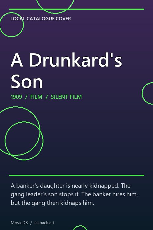 A Drunkard's Son poster
