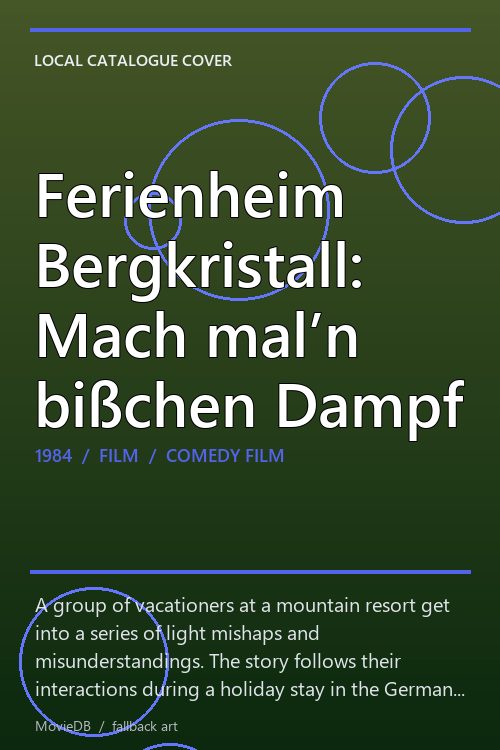 Ferienheim Bergkristall: Mach mal’n bißchen Dampf poster