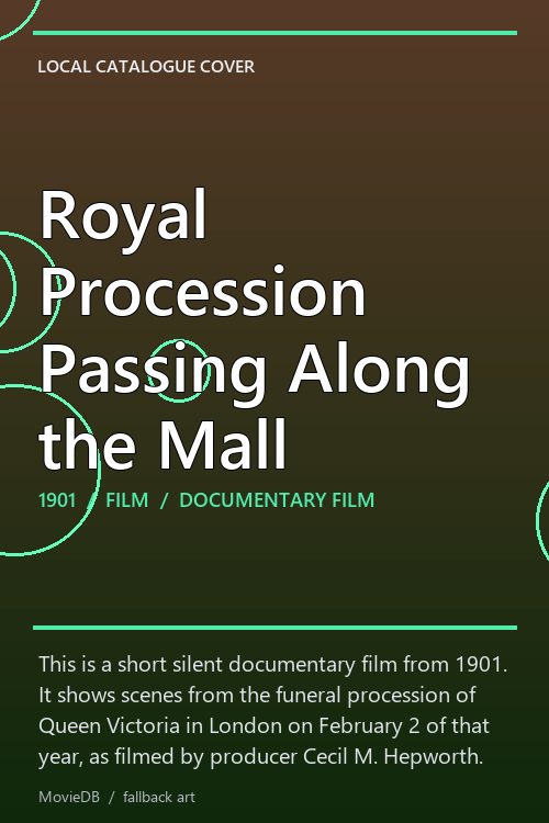 Royal Procession Passing Along the Mall poster