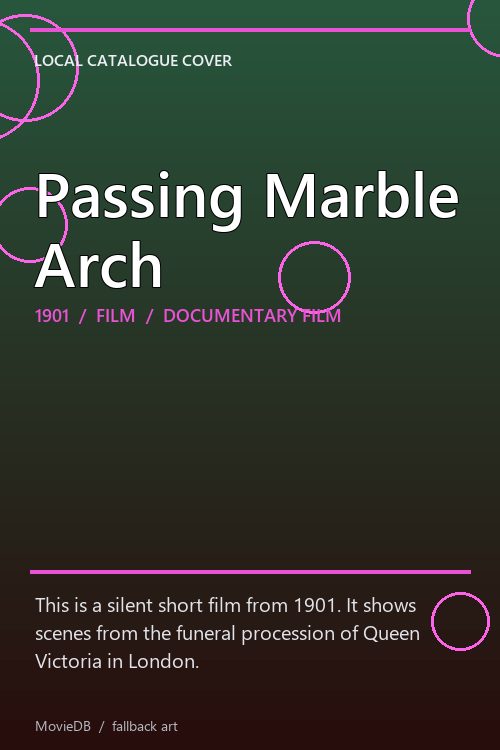 Passing Marble Arch poster