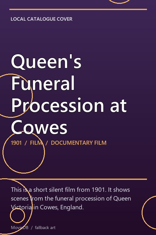 Queen's Funeral Procession at Cowes poster
