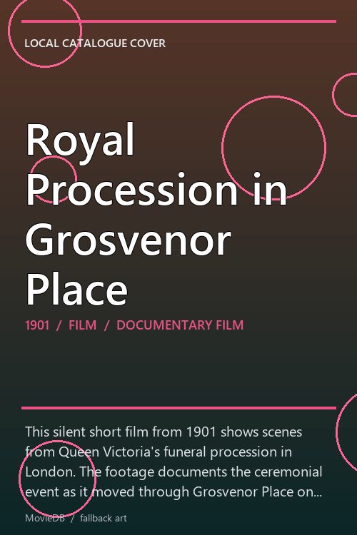 Royal Procession in Grosvenor Place poster