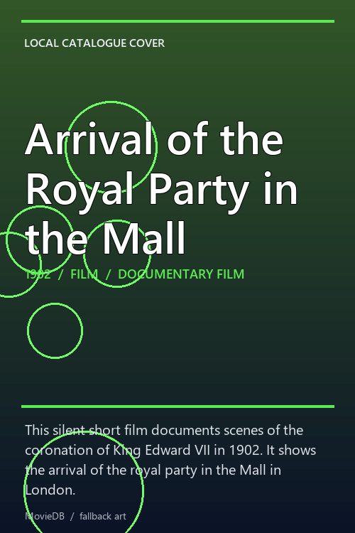 Arrival of the Royal Party in the Mall poster