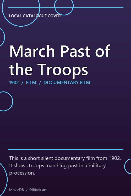March Past of the Troops poster