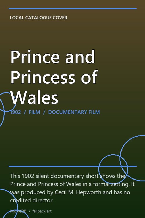 Prince and Princess of Wales poster
