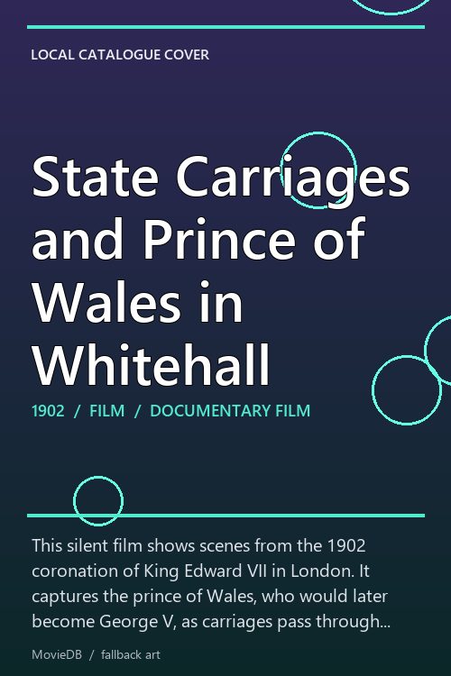 State Carriages and Prince of Wales in Whitehall poster