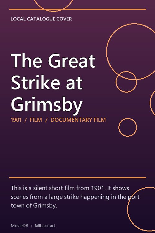 The Great Strike at Grimsby poster