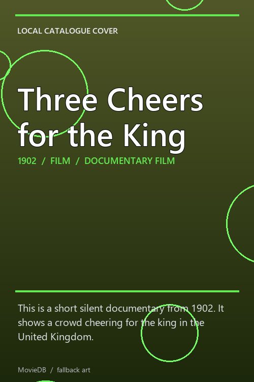 Three Cheers for the King poster
