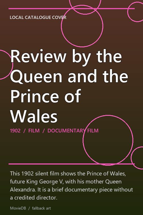 Review by the Queen and the Prince of Wales poster